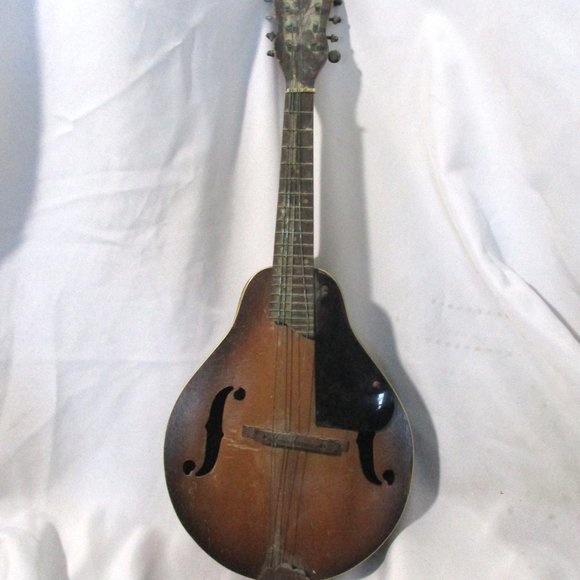 Accents | Vintage Distressed 8 String Mandolin Musical Instrument Wood ...